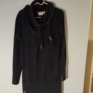 Naketano Black Cowl Neck Sweater